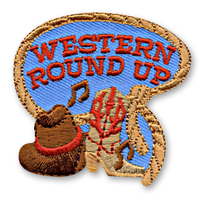 Western Round Up Fun Patch | Snappylogos, Inc.-Snappylogos.com