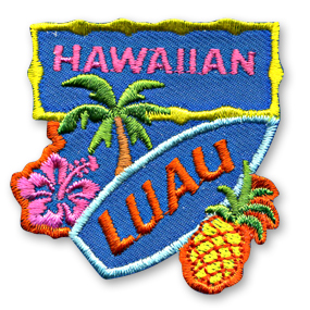 Hawaiian Luau Fun Patch | Snappylogos, Inc.-Snappylogos.com